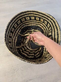 Rieten Mand - Zeegras Naturel Zwart 35 X 30 -Thuisopslag 899x1200 33