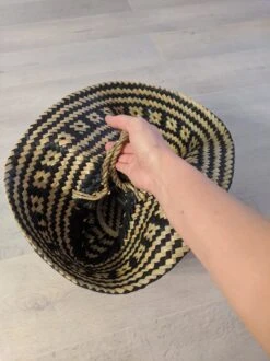 Rieten Mand - Zeegras Naturel Zwart 35 X 30 -Thuisopslag 899x1200 39