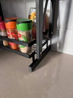 Merkloos Inklapbaar Kruidenrek - 2-laags Keukenrek - Aanrecht Organizer - Kruiden Etàgere - Staand Keukenrek -Thuisopslag 899x1200 8