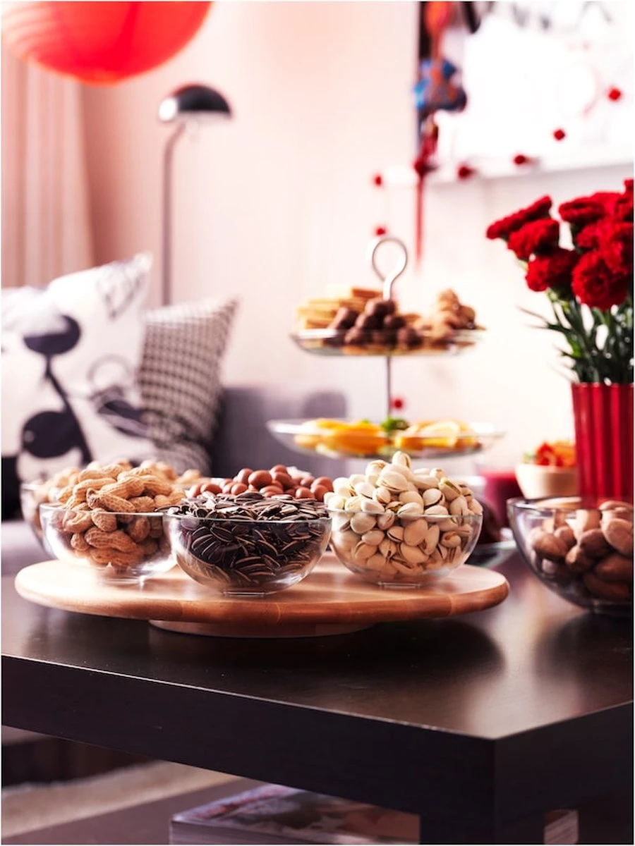 Merkloos Draaiplateau - Borrelplank -Tapasplank – 360º Roterende Draaischijf - Hapjes Plank Massief Hout – ⌀ 40CM 5 Merkloos Draaiplateau - Borrelplank -Tapasplank – 360º Roterende Draaischijf - Hapjes Plank Massief Hout – ⌀ 40CM - Afbeelding 3