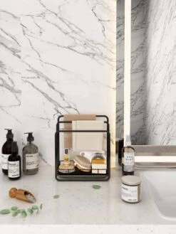 BROËL™ Vaatdoekhouder - Aanrecht Organiser - Keuken Organizers - Afdruiprek - Gootsteen Organizer - Aanrechtorganizer - Anti-roest - Hoge Kwaliteit - Zwart -Thuisopslag 900x1200 34