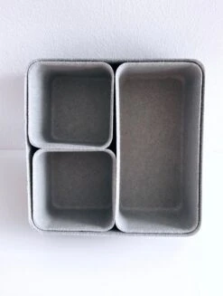 OMID HOME® Velvet Lade Organizer Kast En Badkamer - 4 Stuks - Multi-inzetbaar - S/M/L - Zwart -Thuisopslag 906x1200 2