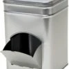 Merkloos 1x Zilver Vierkant Opbergblik/bewaarblik Met Dispenser 21 Cm - Zilveren Koffiecups/suikerklontjes Voorraadblikken - Voorraadbussen Met Dispenser -Thuisopslag 908x1200