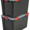 IRIS Airtight Opbergbox - 70L - 2 Stuks - Zwart/Rood -Thuisopslag 909x1200 2