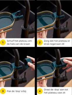 Stylumo Gootsteen Organizer Zwart – Vaatdoek En Sponshouder – Aanrecht & Keuken Organizer – Douche Organizer – Douche Rek Zonder Boren -Thuisopslag 919x1200 1