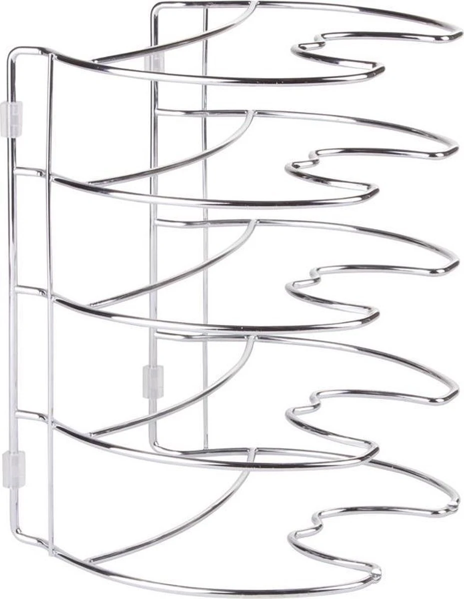 IDesign Koekenpannenrek Verticaal Of Horizontaal - Zilver 6 IDesign Koekenpannenrek Verticaal Of Horizontaal - Zilver - Afbeelding 4
