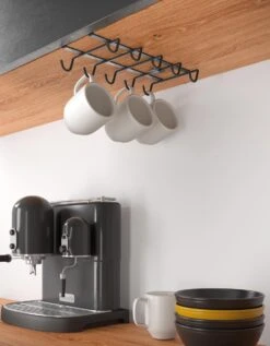 Tomado Metaltex - Kopjes Ophangen Aan Plank - Zwart - Ophangen Zonder Boren - Check Video -Thuisopslag 935x1200