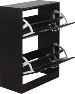Schoenenkast - Schoenenrek - 2 Vakken - Zwart 13 Schoenenkast - Schoenenrek - 2 Vakken - Zwart -Thuisopslag 960x1200 25