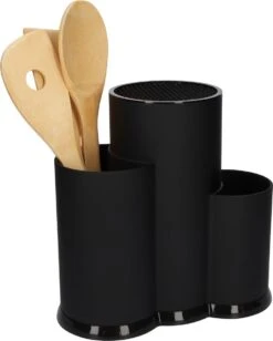 QUVIO Keukengerei Houder - Multifunctioneel - Messenblok - Met Slot - Bestekhouder - Spatelhouder - Pollepel Houder - Keukengerei Organizer - Opbergen - Zwart - Plastic - 11 X 22 X 22 Cm 9 QUVIO Keukengerei Houder - Multifunctioneel - Messenblok - Met Slot - Bestekhouder - Spatelhouder - Pollepel Houder - Keukengerei Organizer - Opbergen - Zwart - Plastic - 11 X 22 X 22 Cm -Thuisopslag 963x1200