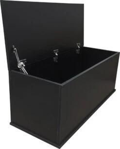 Opbergkist - Speelgoedkist - Dekenkist - 100 Cm Breed - Zwart 9 Opbergkist - Speelgoedkist - Dekenkist - 100 Cm Breed - Zwart -Thuisopslag 965x1200