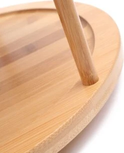 Merkloos Decopatent® Kruidenrek / Fruitschaal Bamboe - Rond - Kruiden Carrousel - Draaibaar - Staand Bamboe Specerijenrek Draaiplateau - Fruitrek -Thuisopslag 969x1200