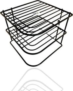 3BMT - Hoekkastrek - 3 Laags Bordenrek - Serviesorganizer - Zwart