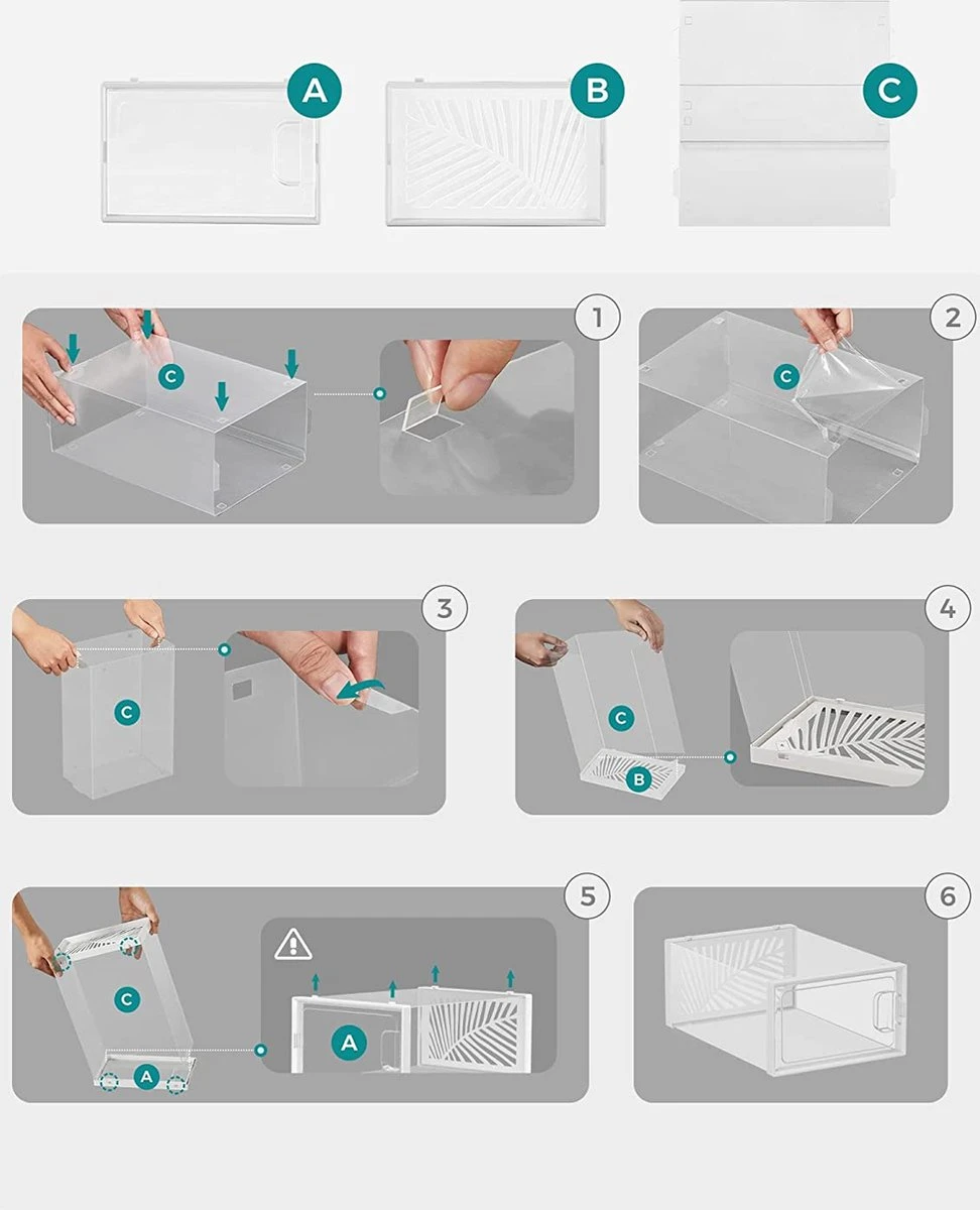 Merkloos Premium Schoenen Opbergsysteem Set Van 18 - Schoenenbox Tot Maat 44 - Schoenen Organizer Doorzichtig - Organizer Kleding - Kast Organizer - Lade Organizer 11 Merkloos Premium Schoenen Opbergsysteem Set Van 18 - Schoenenbox Tot Maat 44 - Schoenen Organizer Doorzichtig - Organizer Kleding - Kast Organizer - Lade Organizer - Afbeelding 9