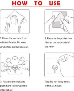 Merkloos Zelfklevende Ophanghaakjes 20 Pack Met Roestvrij Stalen Haakjes Voor Keuken - Badkamer - Boot - Camper - Caravan / Ophangsysteem Zonder Boren En Herbruikbaar. -Thuisopslag 975x1200