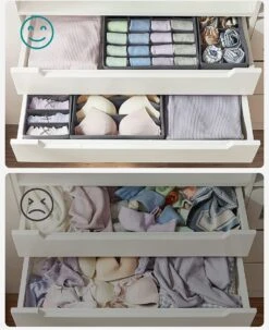 LIVINGSIGNS Opbergdozen Voor Ondergoed, Lade-organizer, Opbergsysteem Voor Kledingkast, Opvouwbaar, Voor Beha's, Ondergoed, Sokken, Stropdassen, Vouwdoos, Stoffen Box, Set Van 4, Grijs RUS04GY 11 LIVINGSIGNS Opbergdozen Voor Ondergoed, Lade-organizer, Opbergsysteem Voor Kledingkast, Opvouwbaar, Voor Beha's, Ondergoed, Sokken, Stropdassen, Vouwdoos, Stoffen Box, Set Van 4, Grijs RUS04GY -Thuisopslag 977x1200 2