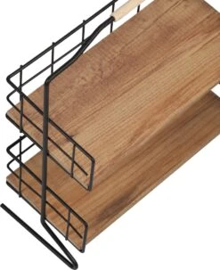 Metalen Keuken Etagere 2 Laags Van Naturn Living | Keuken Opbergrek | Kruidenpotjes Rek | Kruiden Organizer | Keuken Rek Specerijen | Mat Zwart -Thuisopslag 978x1200
