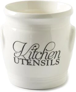 Riviera Maison Keukengerei Houder Lepelhouder - Kitchen Utensils Canister - Wit